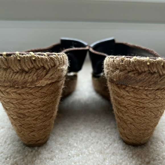 Burberry wedge Brown Nova Check leather espradrille slides - Picture 5 of 5